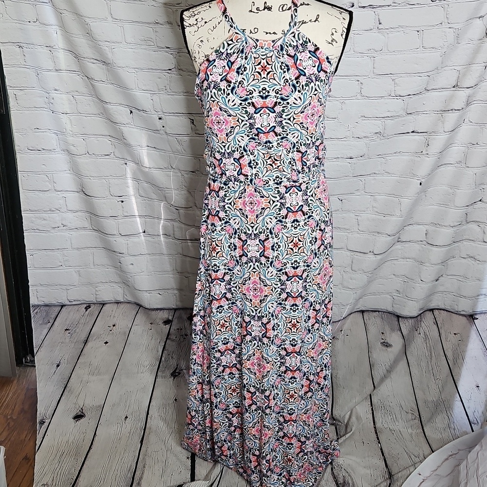 Cynthia Rowley Floral Halter Maxi Dress Size Small